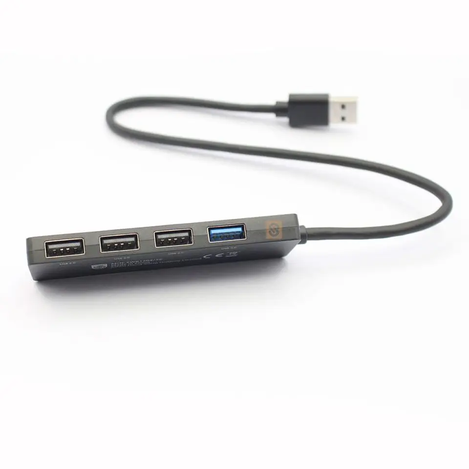 Hub USB Philips SWR1704/70 4 Puertos USB 3.0 + USB 2.0 Negro 2