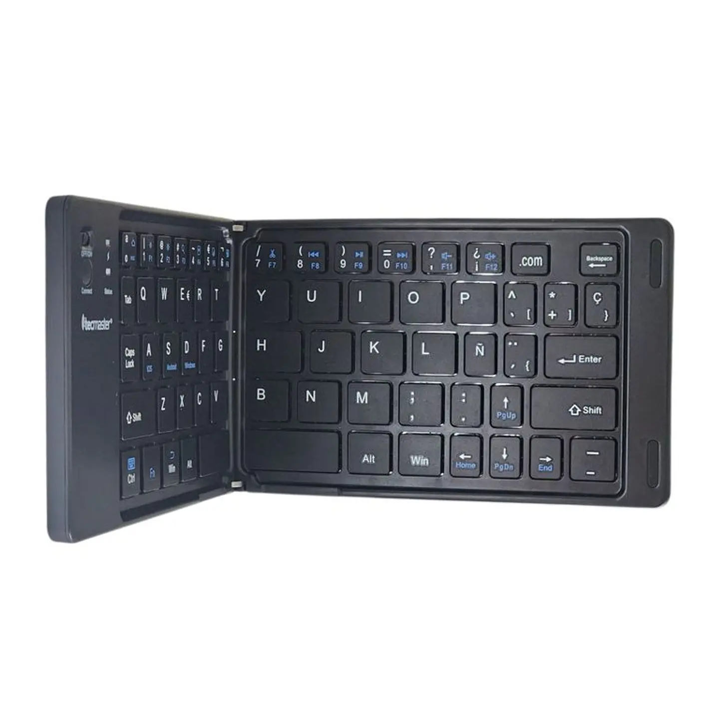 Teclado Plegable Tecmaster TM-100563-BK Bluetooth 5.3 USB-C Negro 3