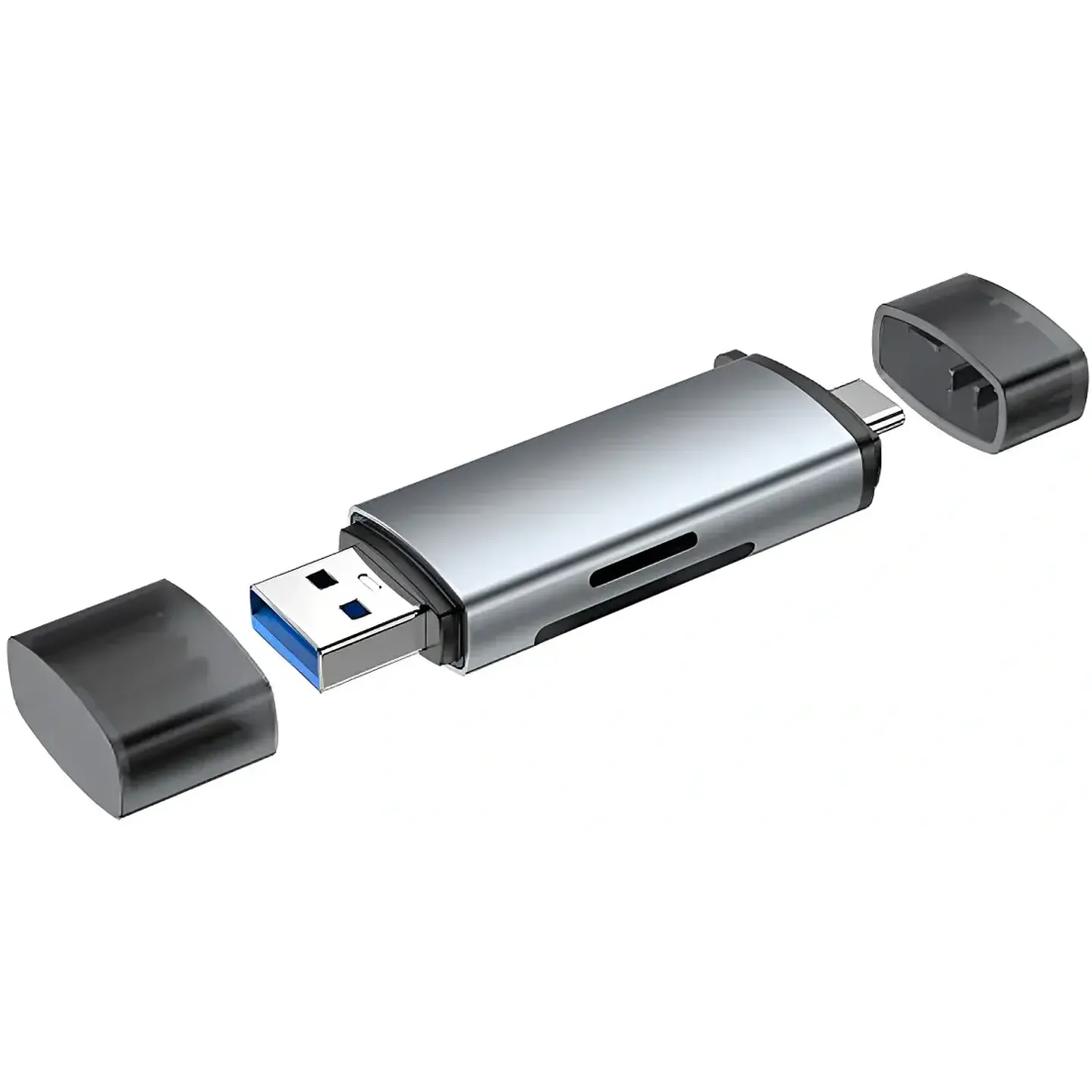 Lector de Tarjetas TecMaster TM-100565 USB-C y USB 3.0 SD/TF 1