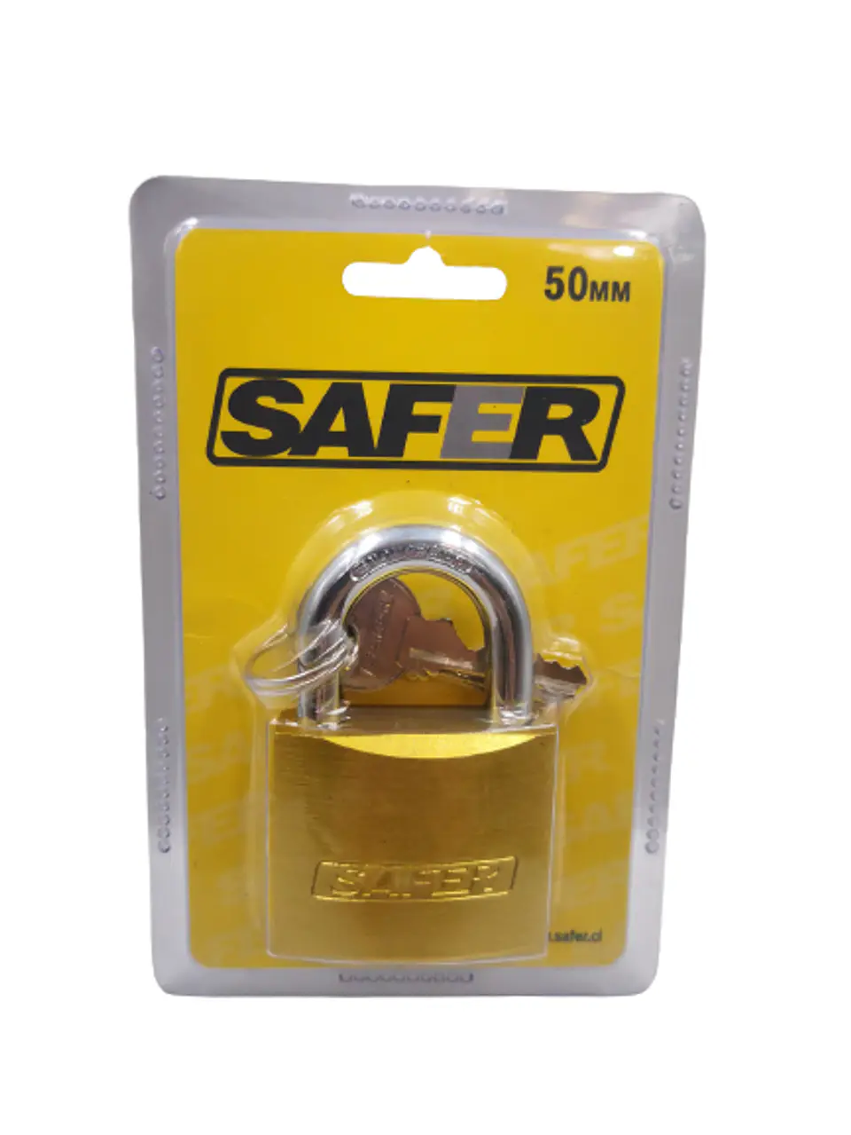 Candado Safer Skin 50 mm de Fierro con Gancho de Acero 1