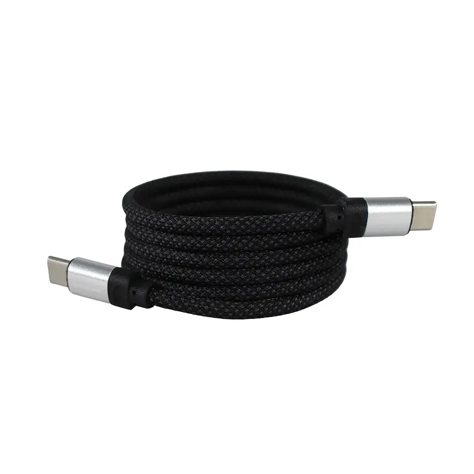 Cable Magnético Tecnolab USB-C a USB-C 65 W 1 m Negro 3