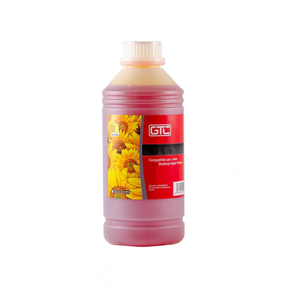 Botella de Tinta GTC GT-H1Y Amarilla 1 Litro 1