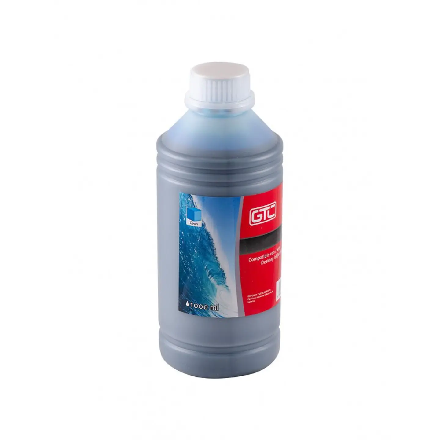 Botella de Tinta GTC GT-H1C Cyan 1 Litro 1