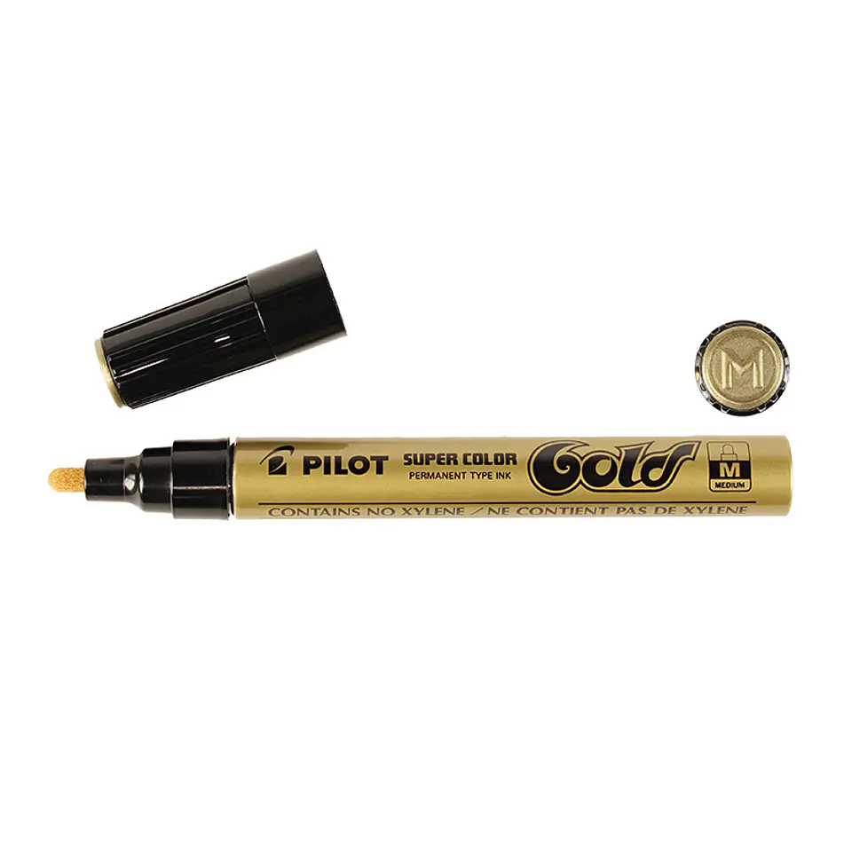 Marcador Permanente Pilot Super Color SC-M Oro 2 mm 3