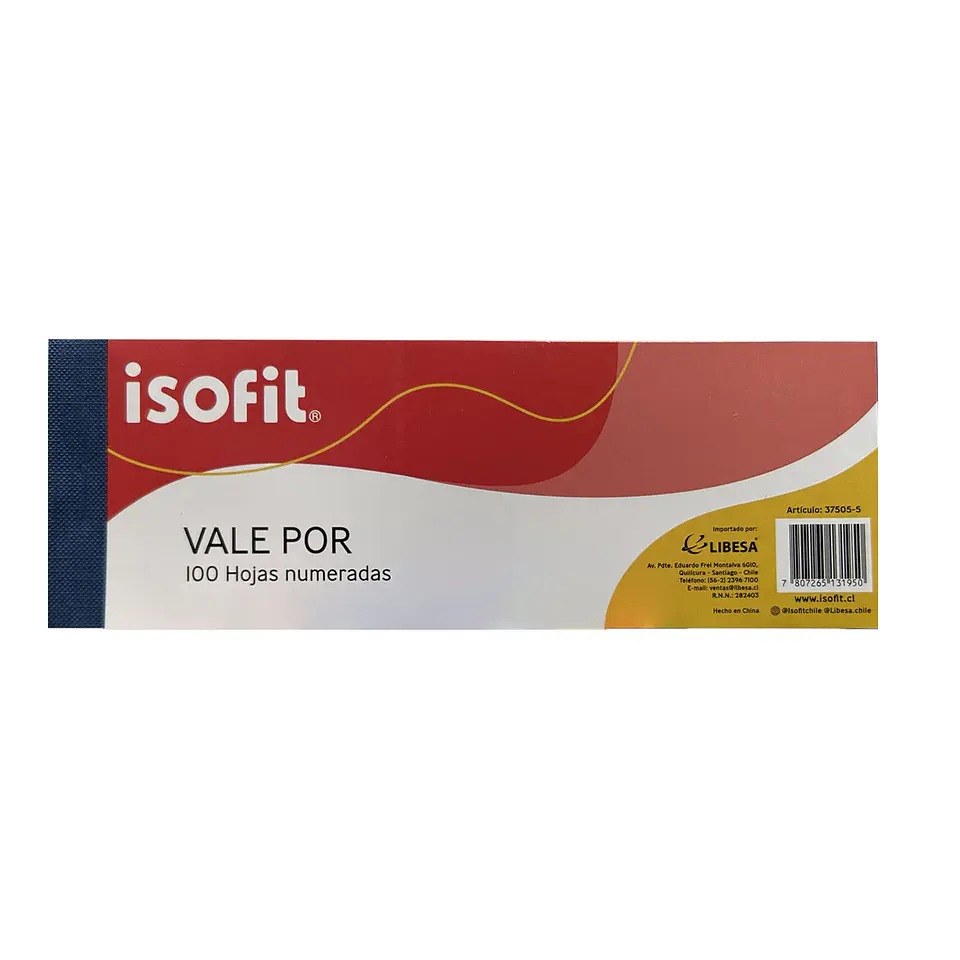 Talonario Vale Por Isofit 100 Hojas Numeradas 4