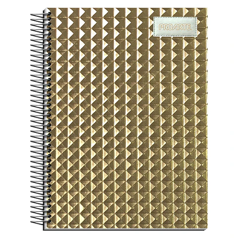 Cuaderno Carta Proarte Textura Glam Dorado 150 Hojas 7 mm