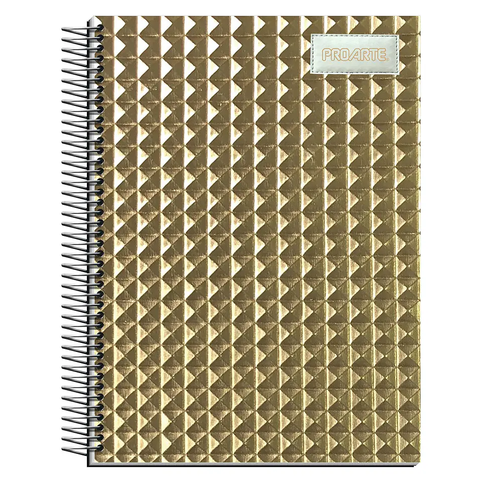 Cuaderno Carta Proarte Textura Glam Dorado 150 Hojas 7 mm 1