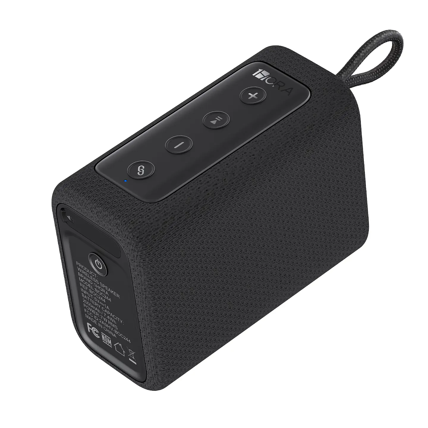 Parlante Bluetooth 1Hora BOC244 Negro 7W RMS Portátil 2
