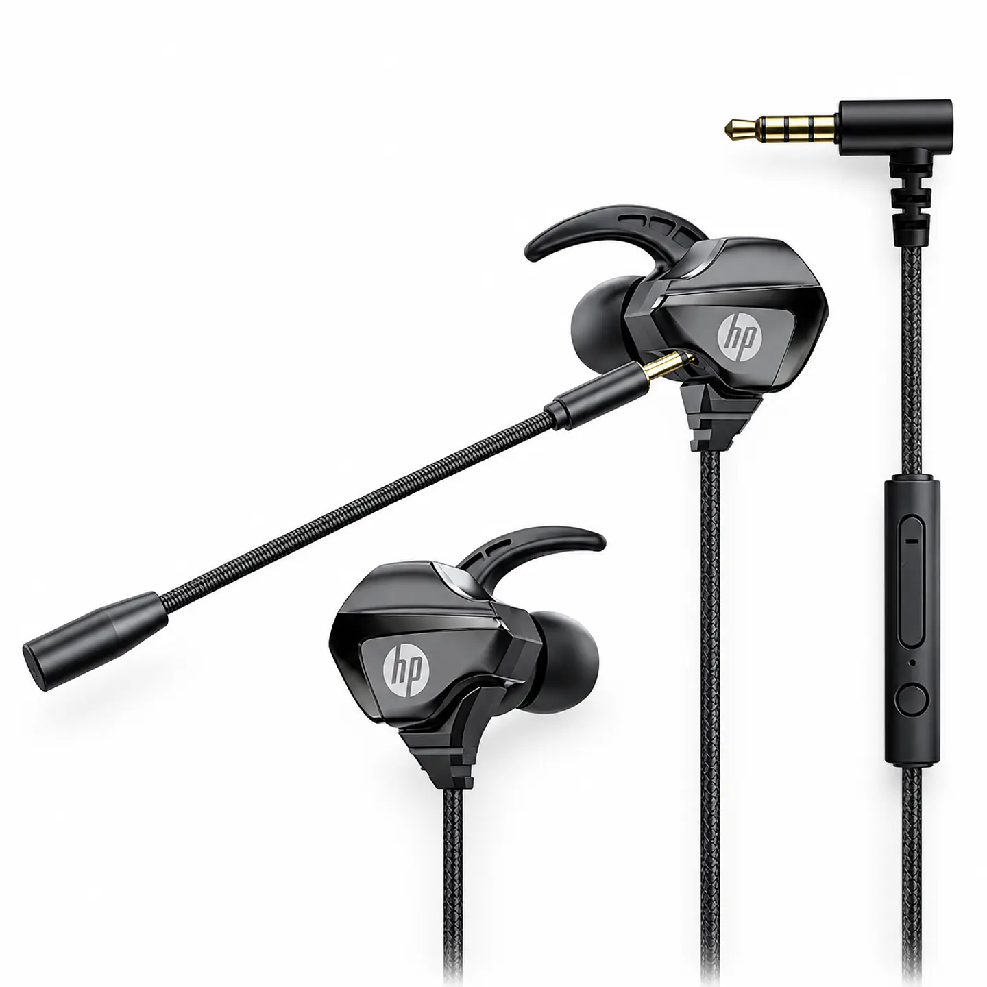 Audífonos HP DHH-3113BK In-Ear con Micrófono Desmontable 3,5 mm Negros 3