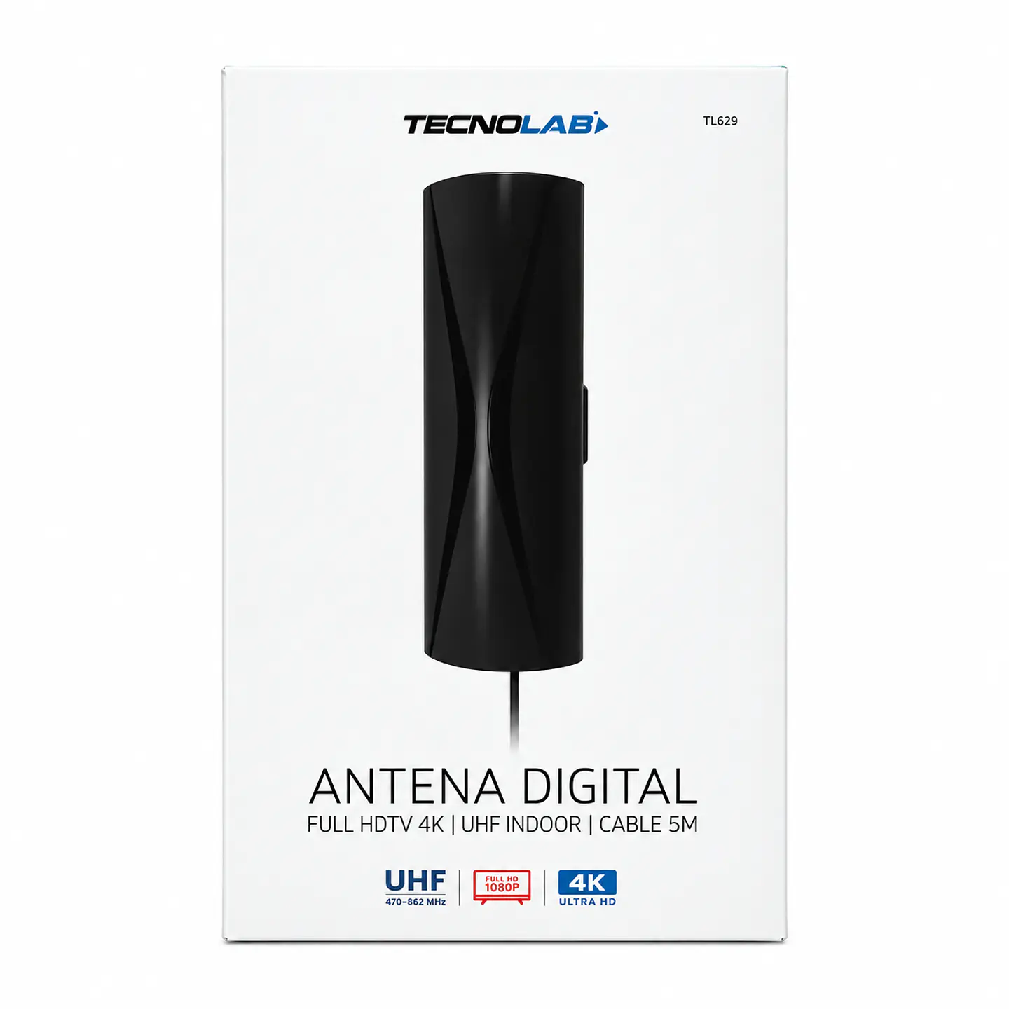 Antena Digital TV Tecnolab TL629 UHF Interior Negra 1