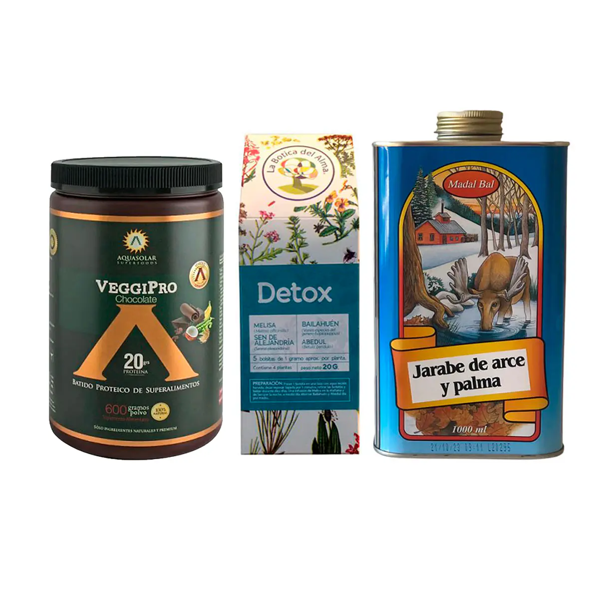 Pack Sirope de Savia (Jarabe de arce y palma) + Détox + Prot