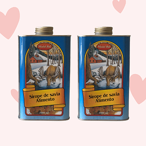 Pack San Valentín:  Dos Siropes de savia (Jarabe de Arce y Palma) + Asesoría nutricional 
