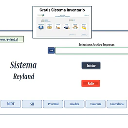 Sistema Reyland pago unico $75.000 (Incluye Contabilidad, Remuneraciones y Tributaria) 