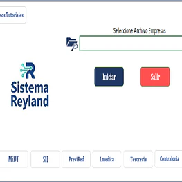 Sistema Reyland pago unico $85.000 (Incluye Contabilidad, Remuneraciones y Tributaria) 