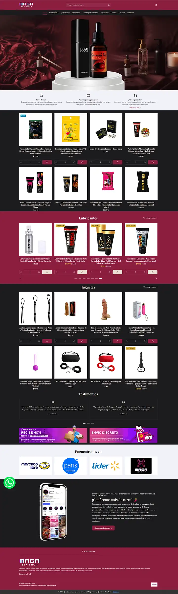 Magasexshop Ecommerce
