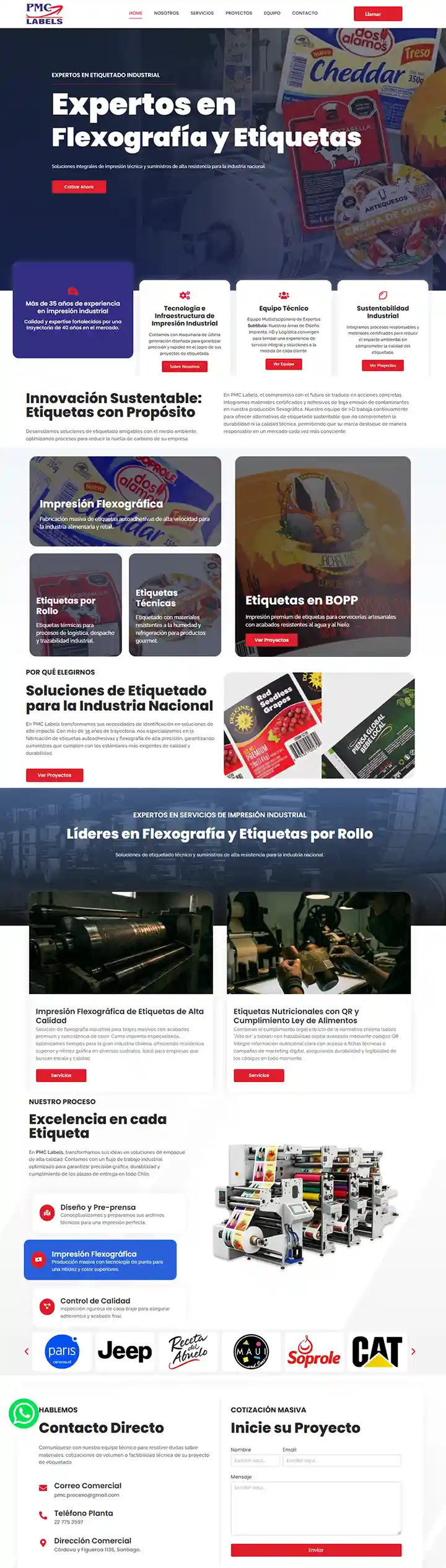 Web Informativa PMCLabels