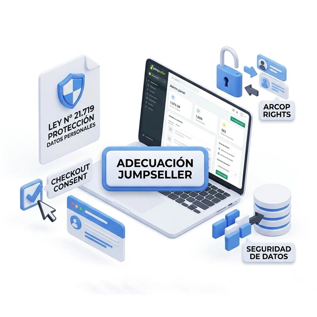 Adecuación Ley 21.719 para Jumpseller