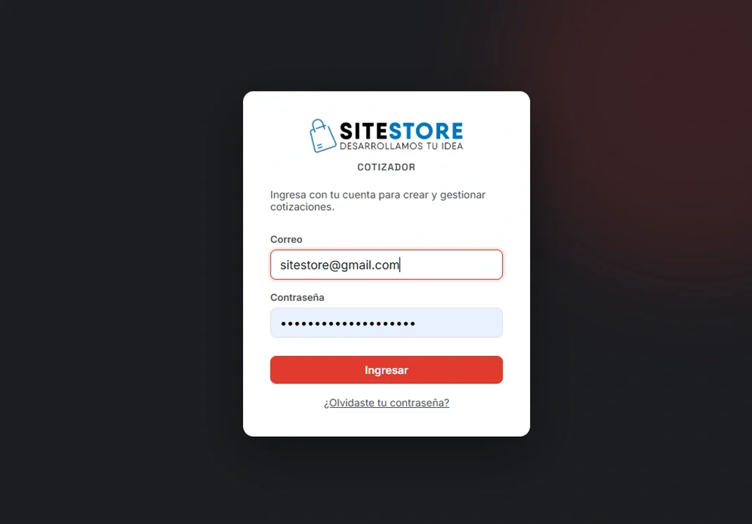 Pantalla de Autenticación Segura Login