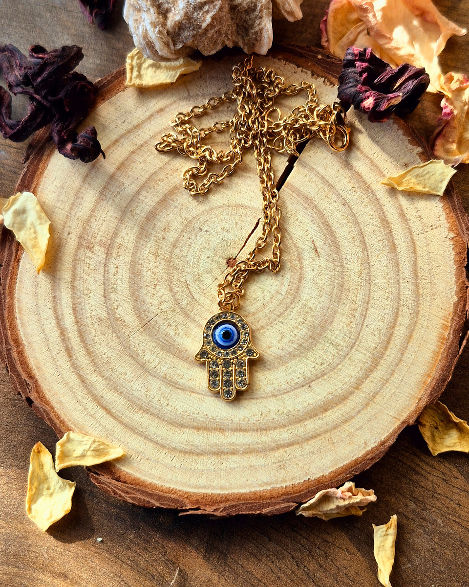 Amuleto de Protección “Ojo Guardián” Mano de Fátima Consagrada 1