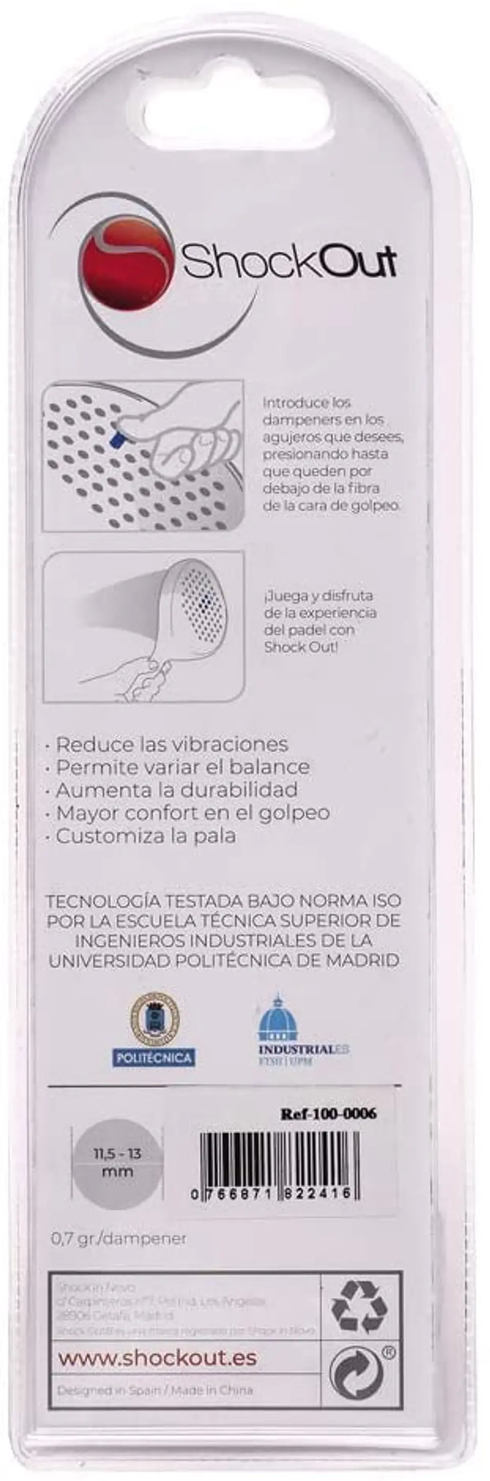 ANTIVIBRADORES SHOCKOUT PADEL 5