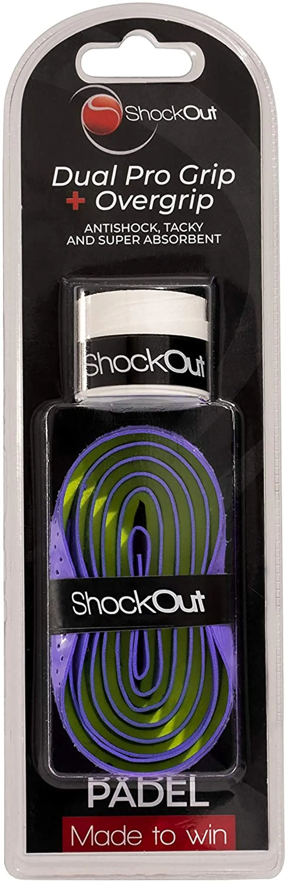 DUAL PRO GRIP + OVERGRIP - SHOCKOUT 8