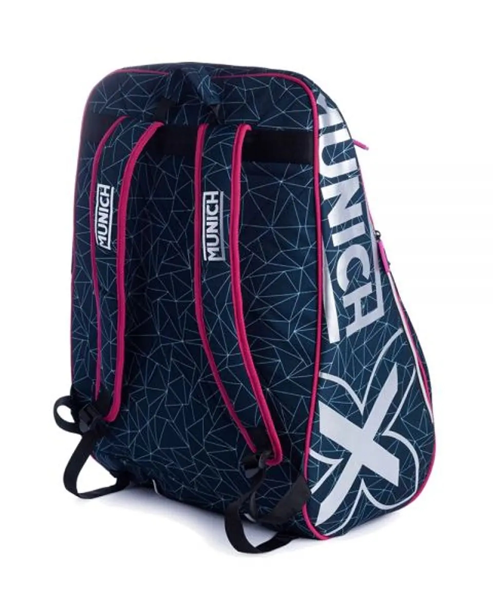 BOLSO MUNICH BAG PADEL NEGRO ROSA 4