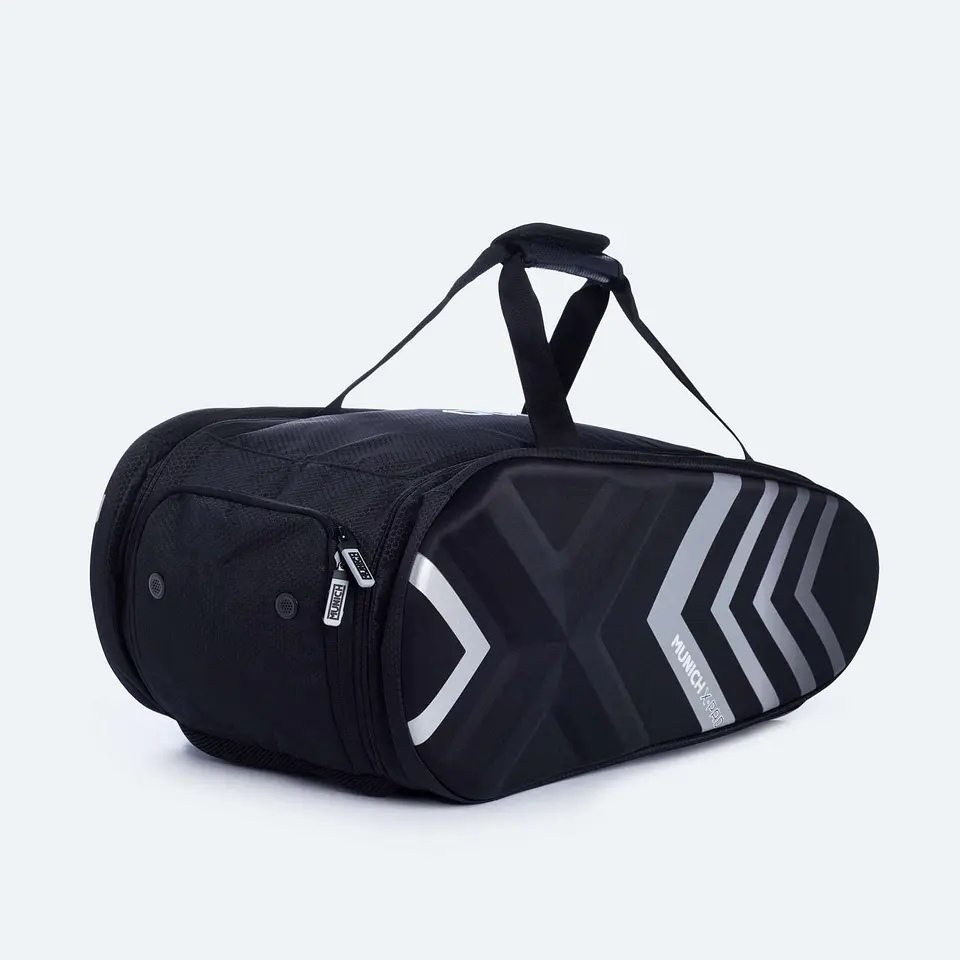 BOLSO MUNICH RACKET BAG NEGRO-SILVER 1