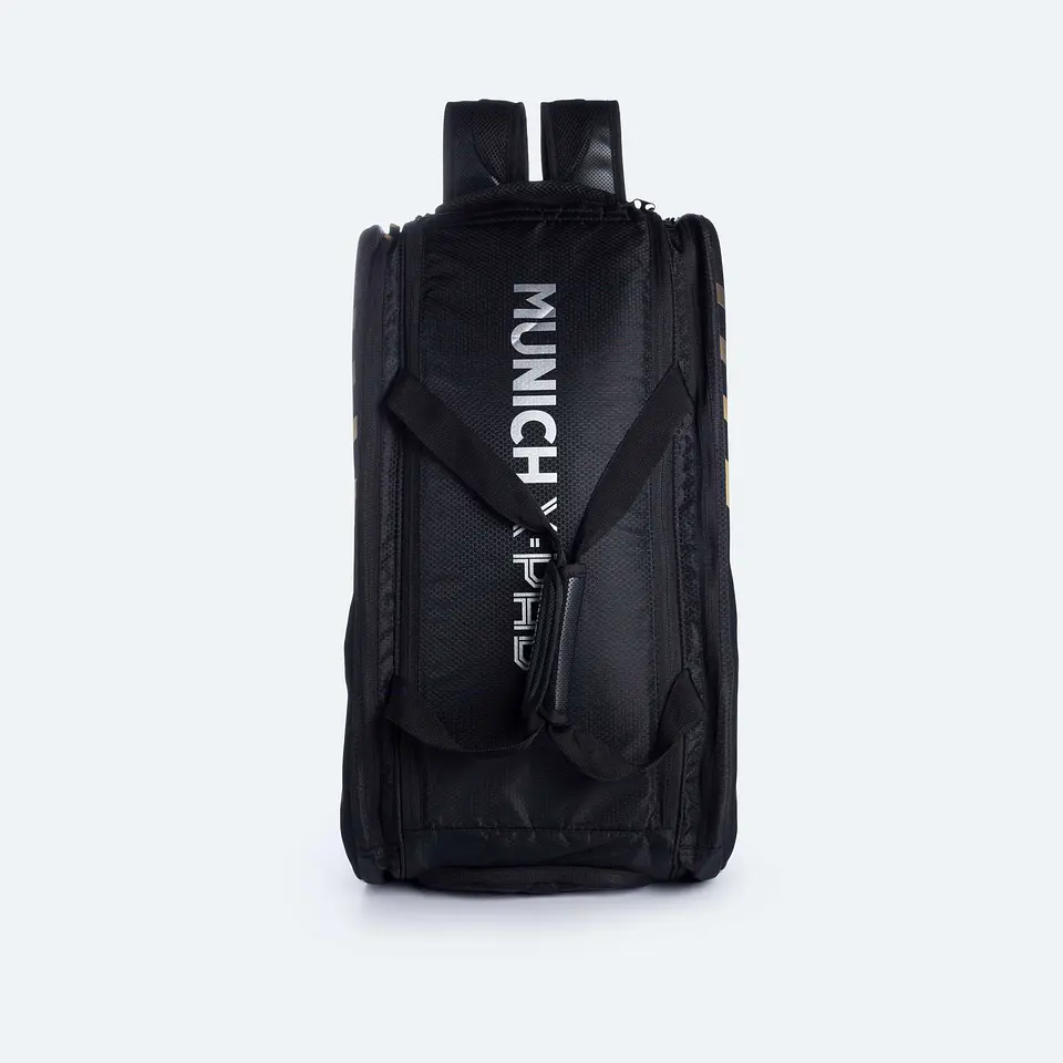 BOLSO MUNICH RACKET BAG NEGRO-DORADO 4