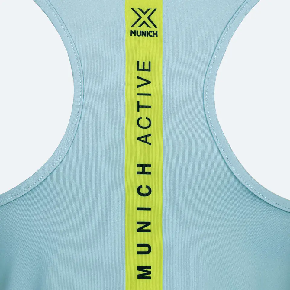 MUNICH POLERA WOMAN BASIC TANK TOP AQUA 2