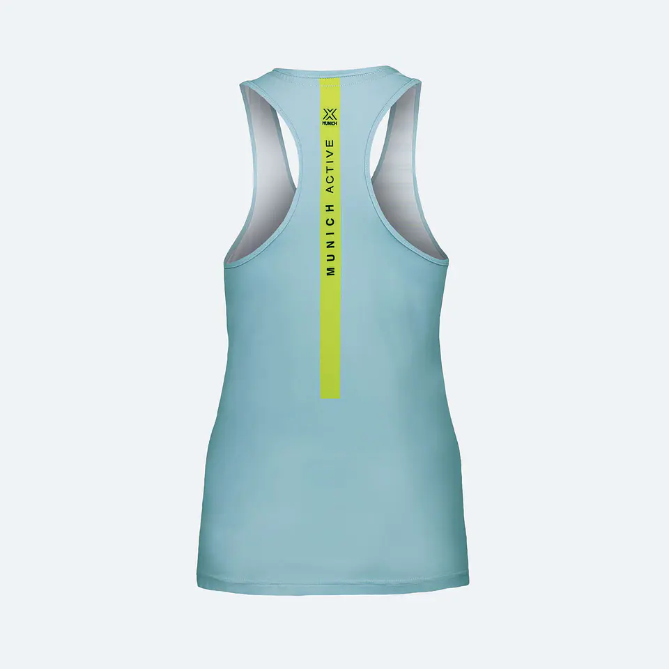MUNICH POLERA WOMAN BASIC TANK TOP AQUA 3