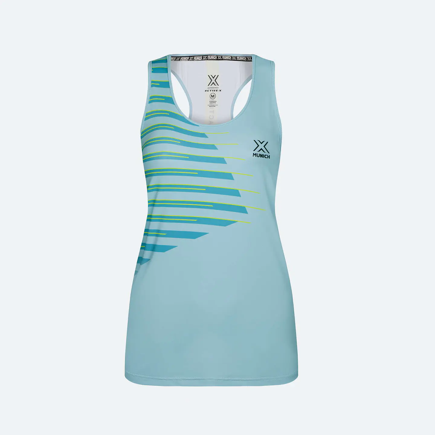 MUNICH POLERA WOMAN BASIC TANK TOP AQUA 1