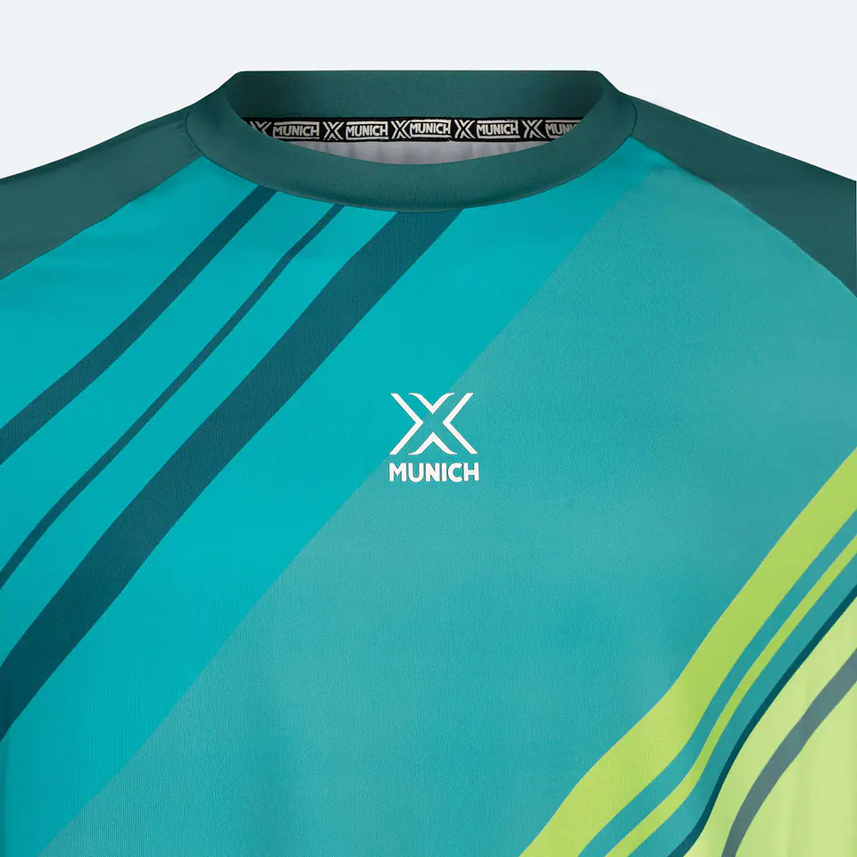 POLERA MUNICH MAN STRIPES GREEN 5