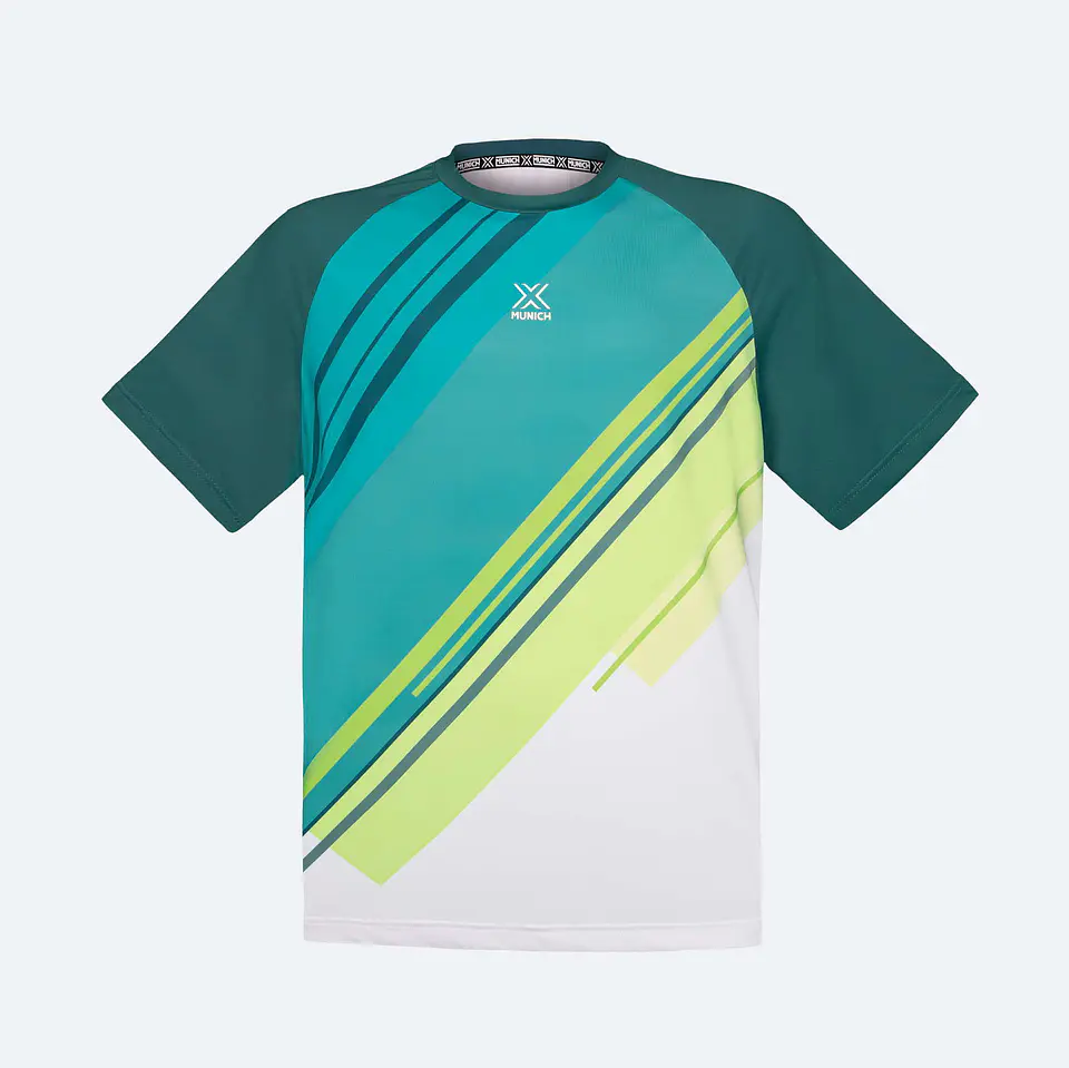 POLERA MUNICH MAN STRIPES GREEN 1