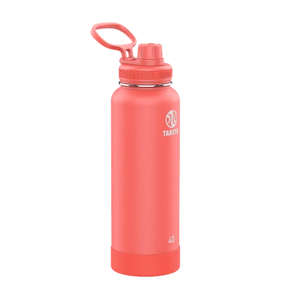 BOTELLA TAKEYA 930ML ANTIGOTEO CORAL 2
