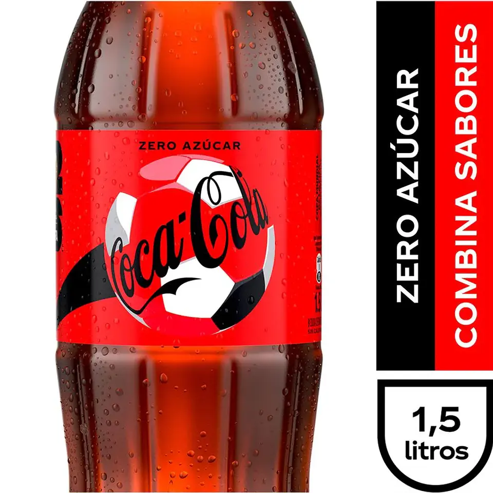 Bebida Coca Cola Zero 1,5Lt. 1
