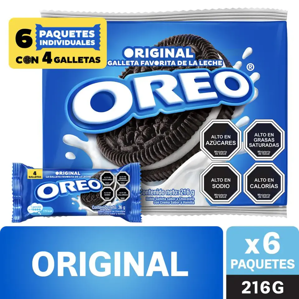 Galleta Oreo Six Pack 6x36gr. 1