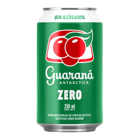 Guarana Antarctica Lata Zero 350cc.