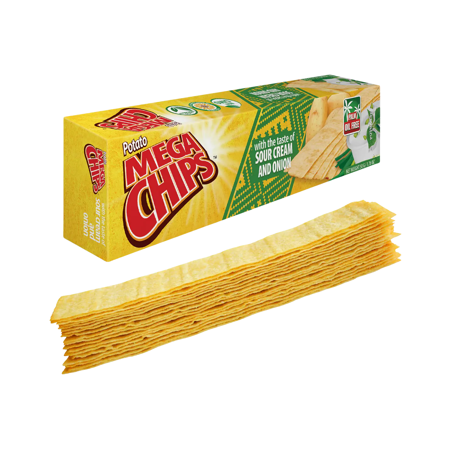 Potato Mega Chips Sour Cream Cebolla 50gr. 1