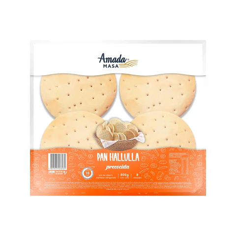 Pan Hallulla Precocido Amada Masa 8un.