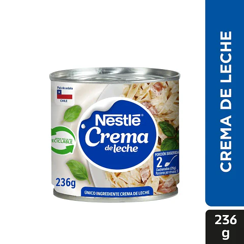 Crema de Leche Lata Nestle 236gr.