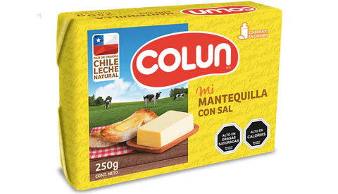 Mantequilla Colun Con Sal 250gr.