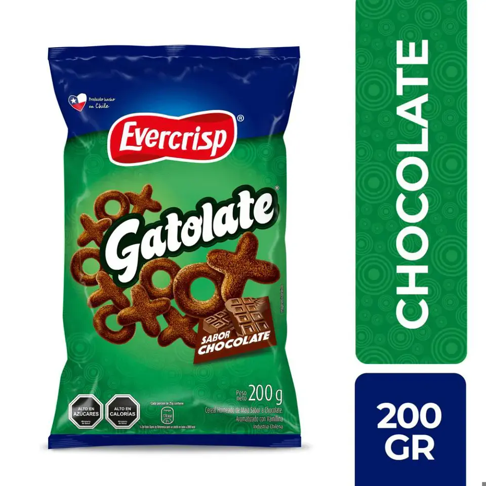 Gatolate Chocolate Evercrips 200gr. 1