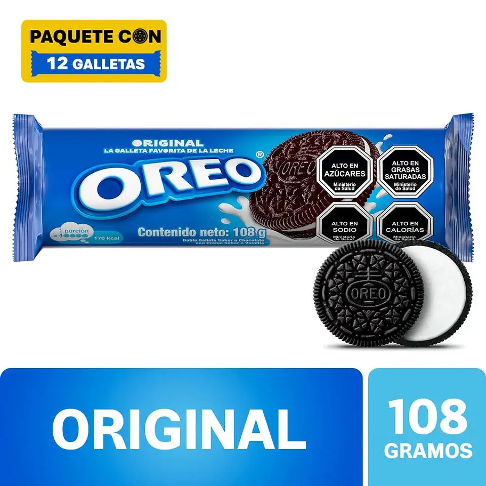 Galleta Oreo Original 108gr. 1