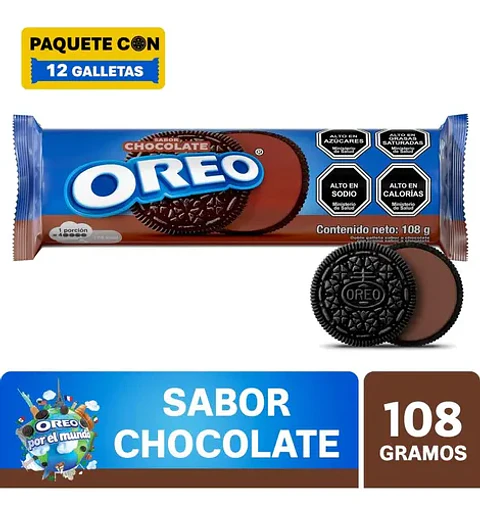 Galleta Oreo Chocolate 108gr.