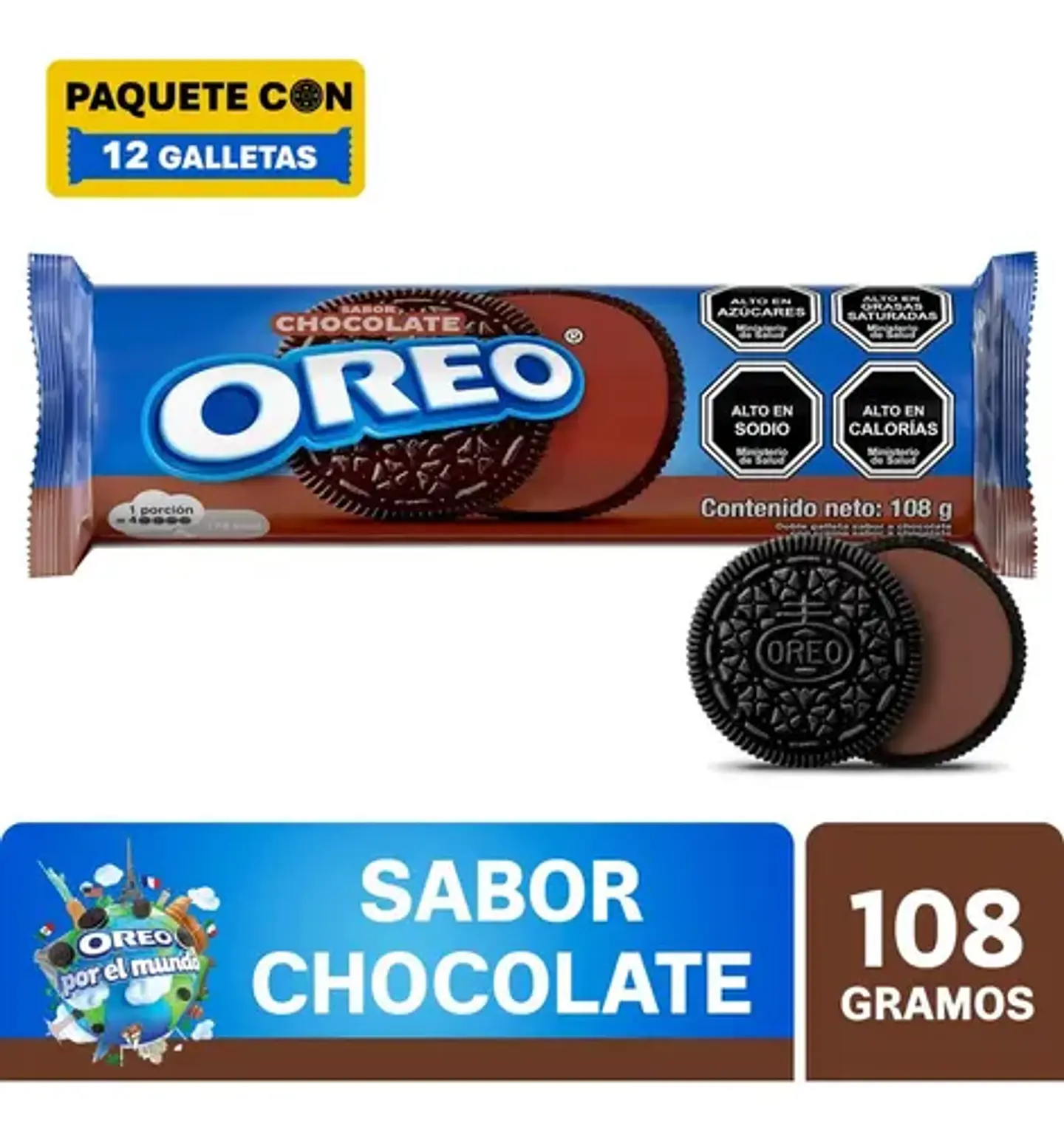 Galleta Oreo Chocolate 108gr. 1