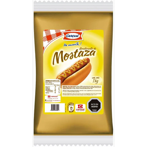 Mostaza Carozzi Bolsa 1Kg.