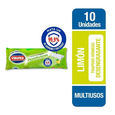 Trapero Humedo Desinfectante Virutex 10un.