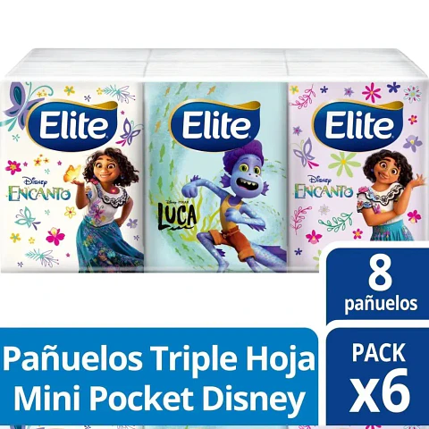 Pañuelos Triple Hoja Disney Pack 6