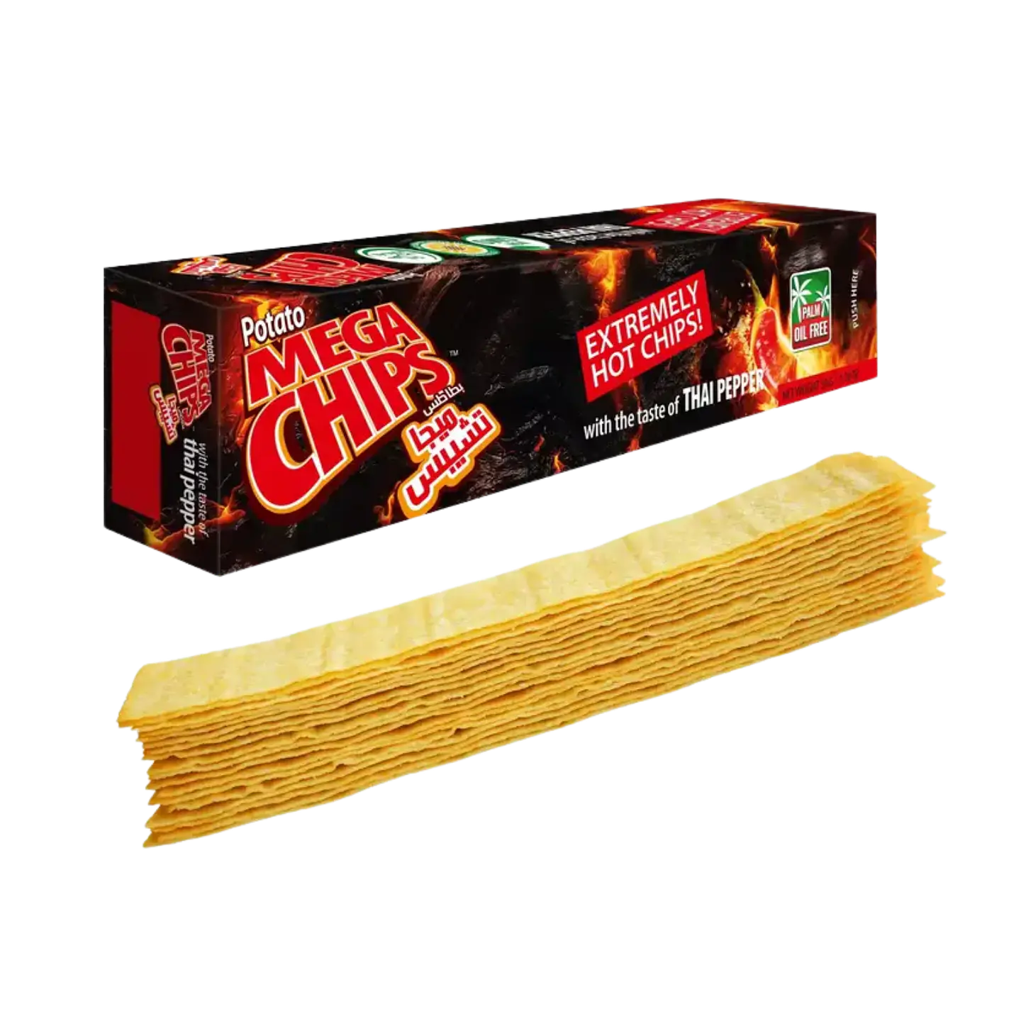 Potato Mega Chips Extremely Hot 50gr. 1