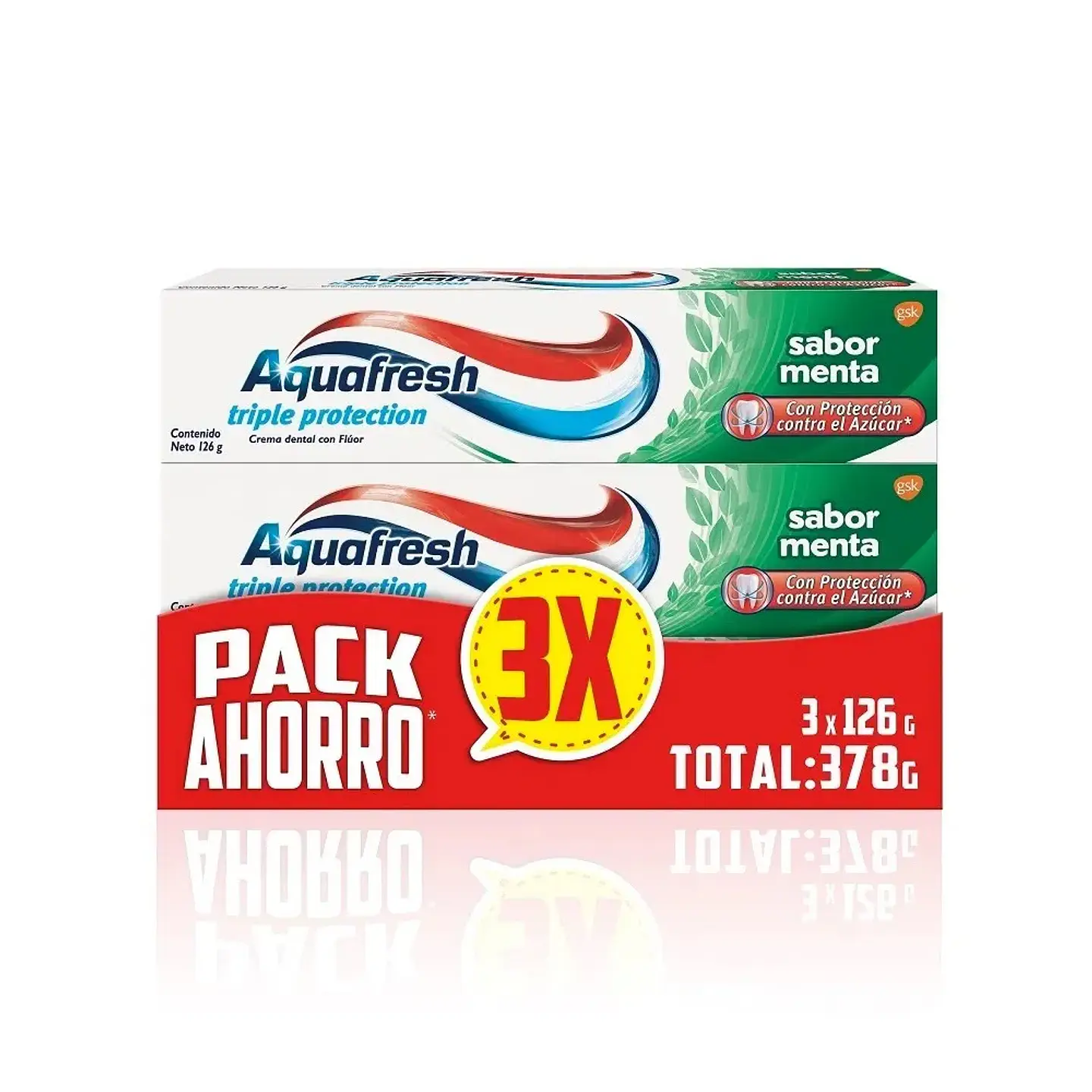 Pasta Dental Triple Proteccion Aqcuafresh 3x126gr. 1
